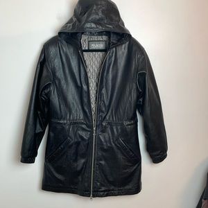 Vintage 80’s Wilson Leather Black Leather Jacket Size Small